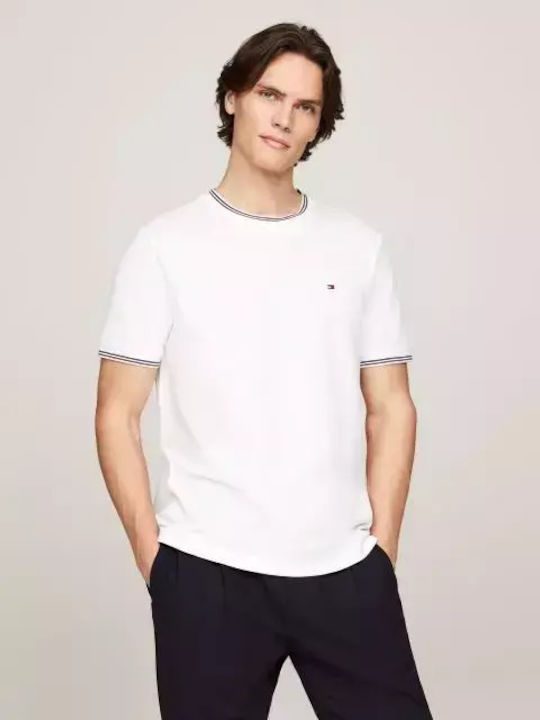 TOMMY HILFIGER  Rwb tipped collar tee